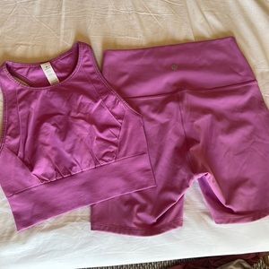 Lululemon magenta glow set